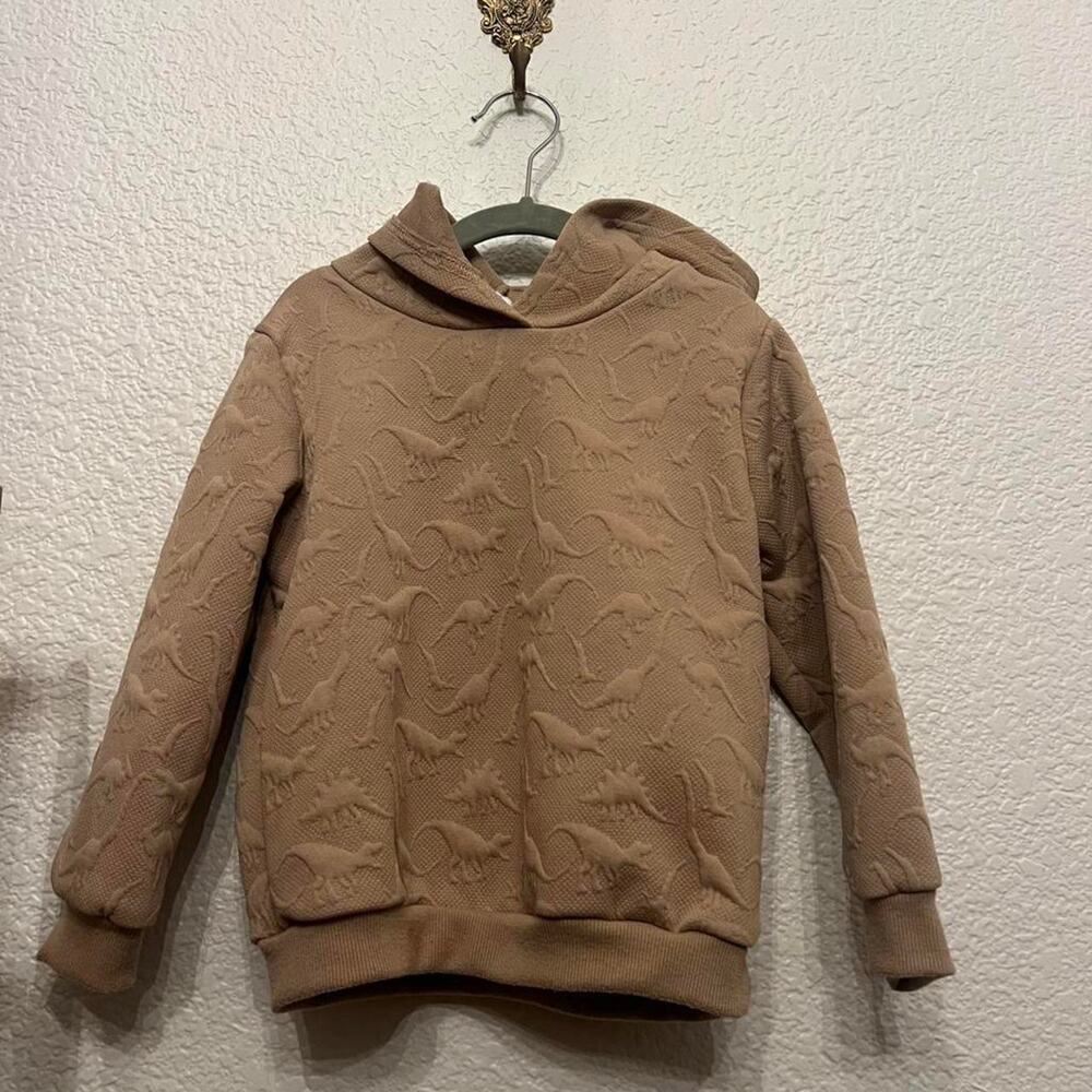 Tan dinosaur hoodie
